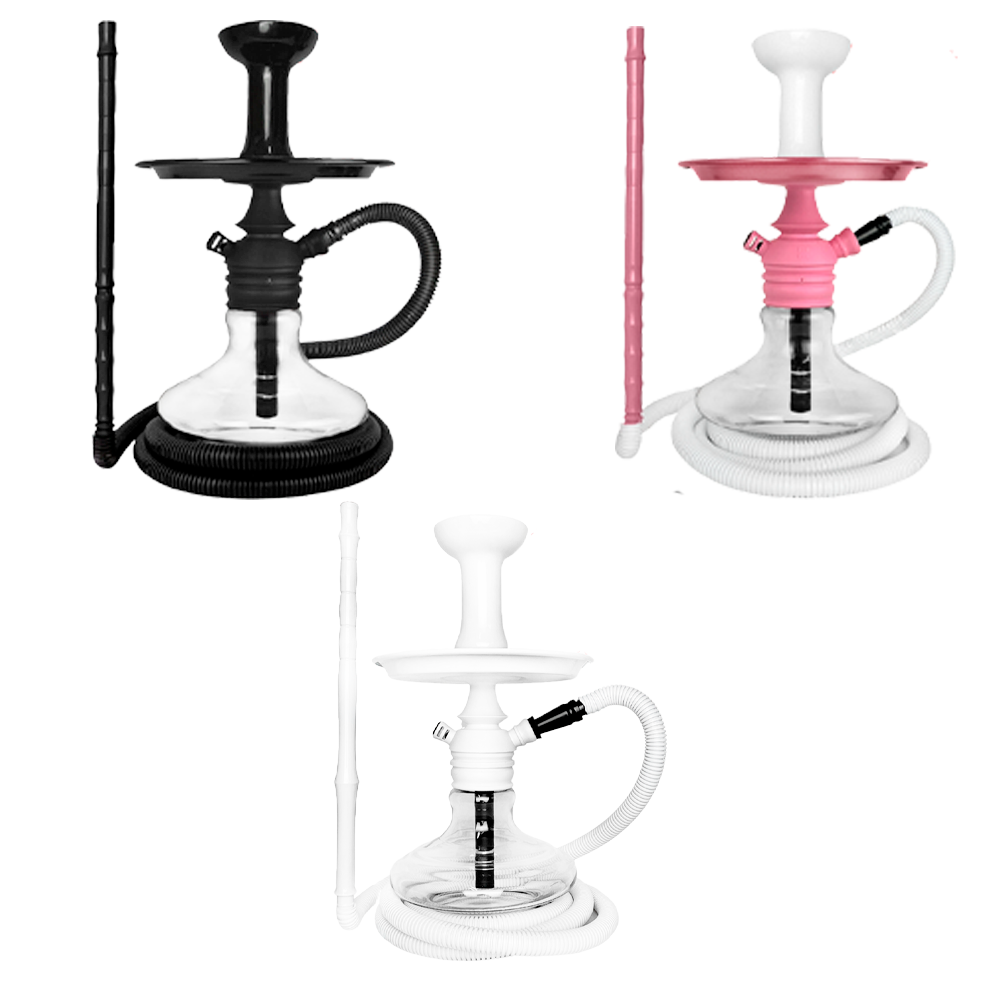 NARGUILE COMPLETO MONSTER FOSCA + MANG SIMPLES + ALADIN TRANSPARENTE - PRETO