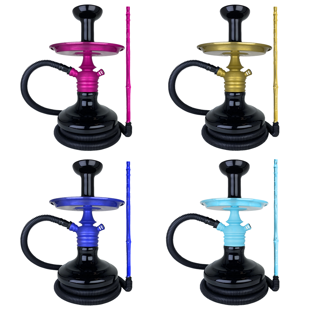 NARGUILE BLACK HOOKAH + MANG SIMPLES + ALADIN PRETO