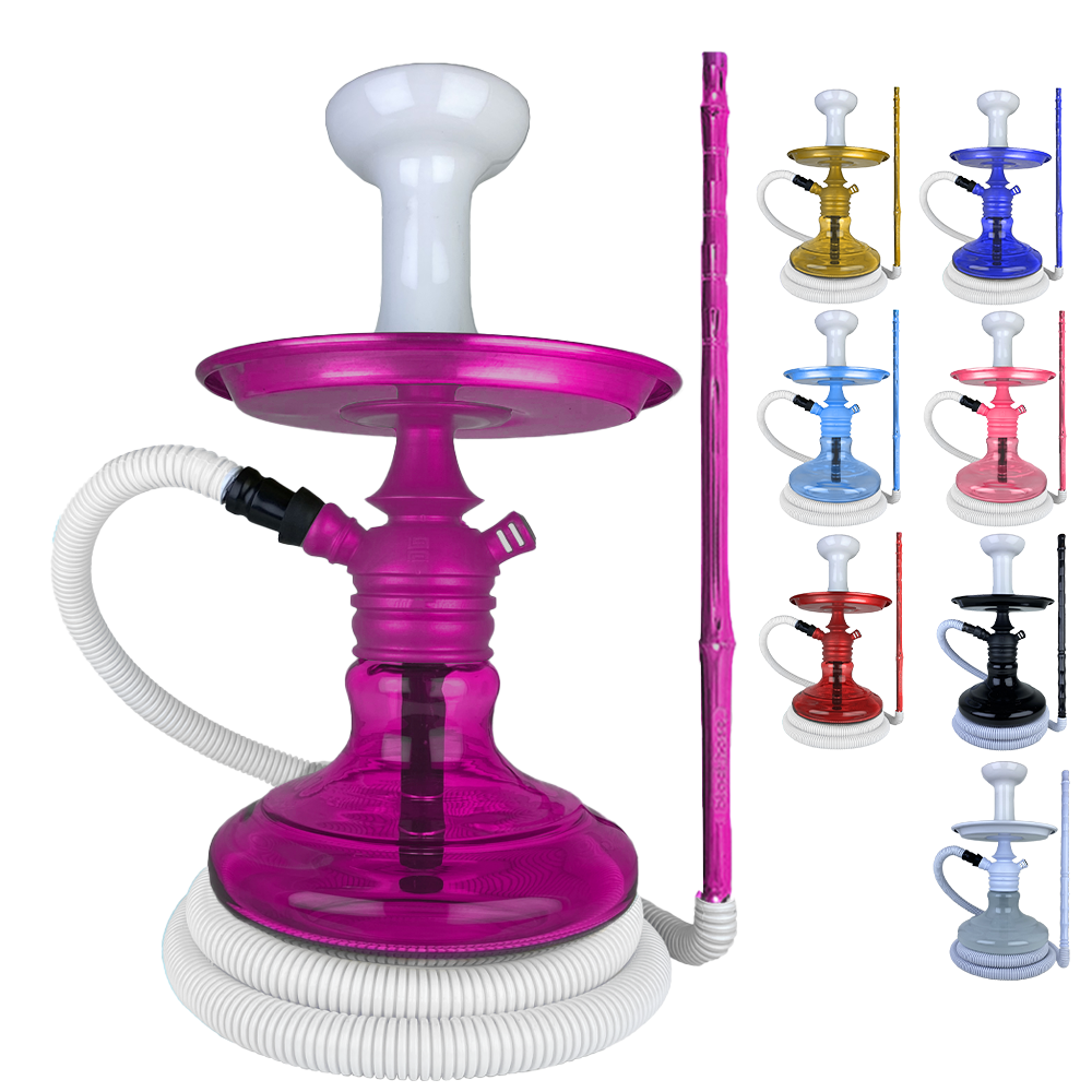 NARGUILE COMPLETO MINI MONSTER FOSCO - BRANCO - PINK
