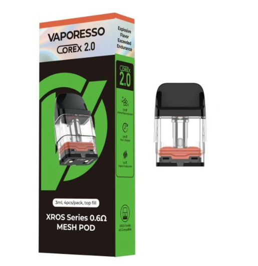 COIL VAPORESSO XROS SERIES  3ML 0.6 MESH POD 1UN