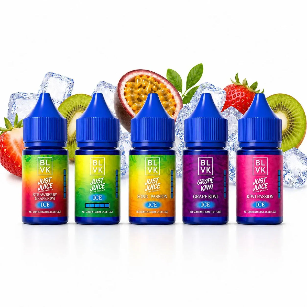 NicSalt – Blvk Just Juice – Ice Series – Sabores – 30ML - 35MG