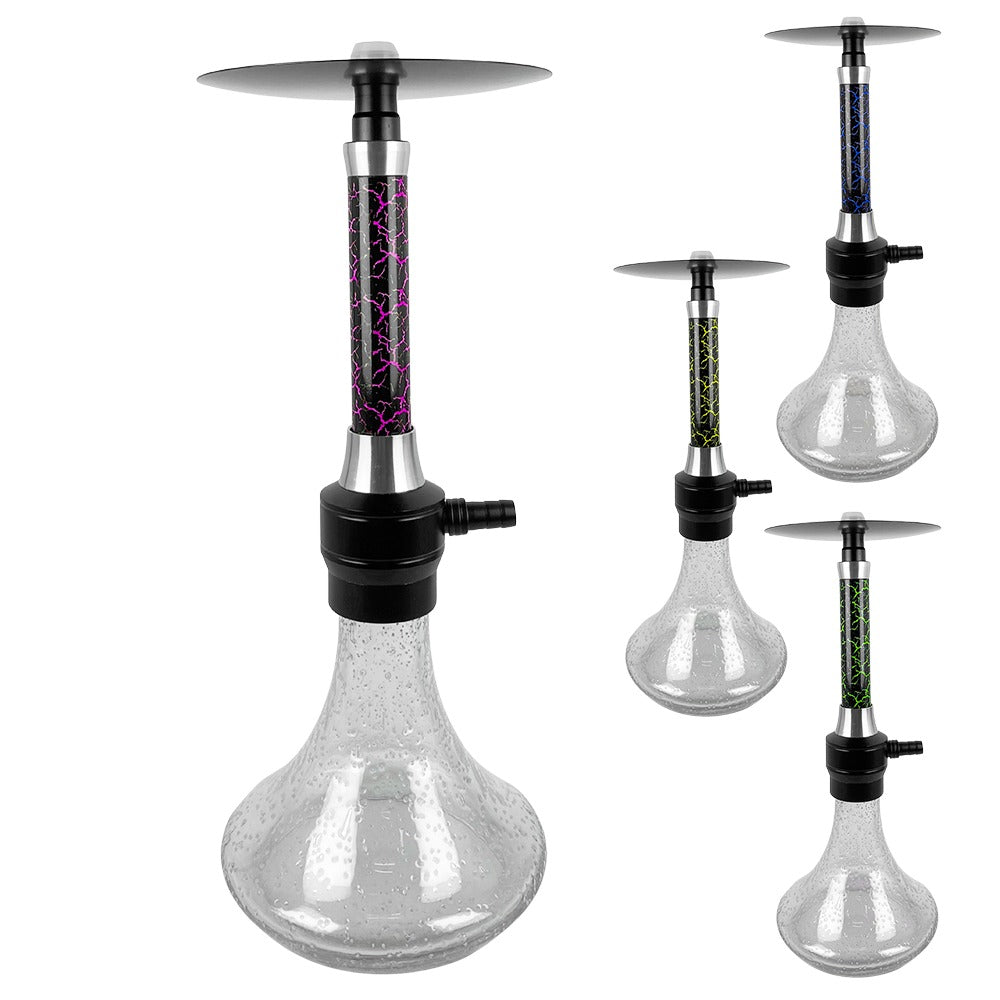 NARGUILE COMPLETO LUXX + VASO BRILHA NO ESCURO + MANG SIMPLES + ROSH