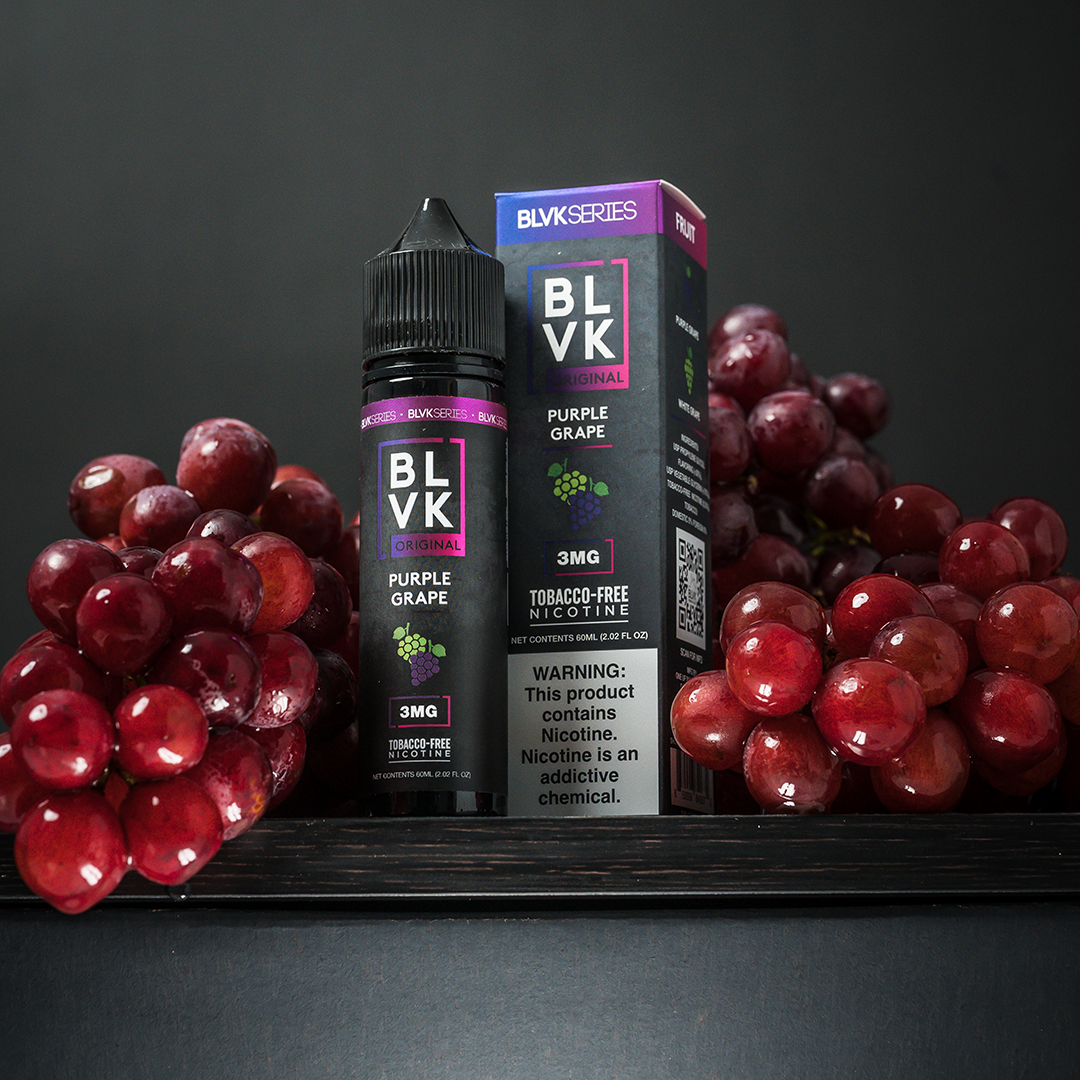 Juice BLVK FREE FUSION PURPLE GRAPE ICE 3MG 60ML