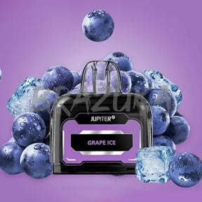 Carrtucho refil maxbar jupiter 2 10k puffs preto e roxo com sabor grape ice para vape