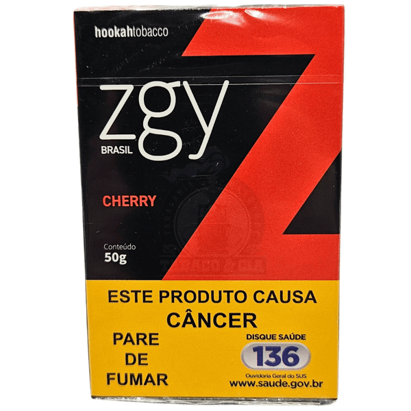 Essencia ziggy berry tabaco em embalagem vermelha e preta com design z e 50g de conteúdo