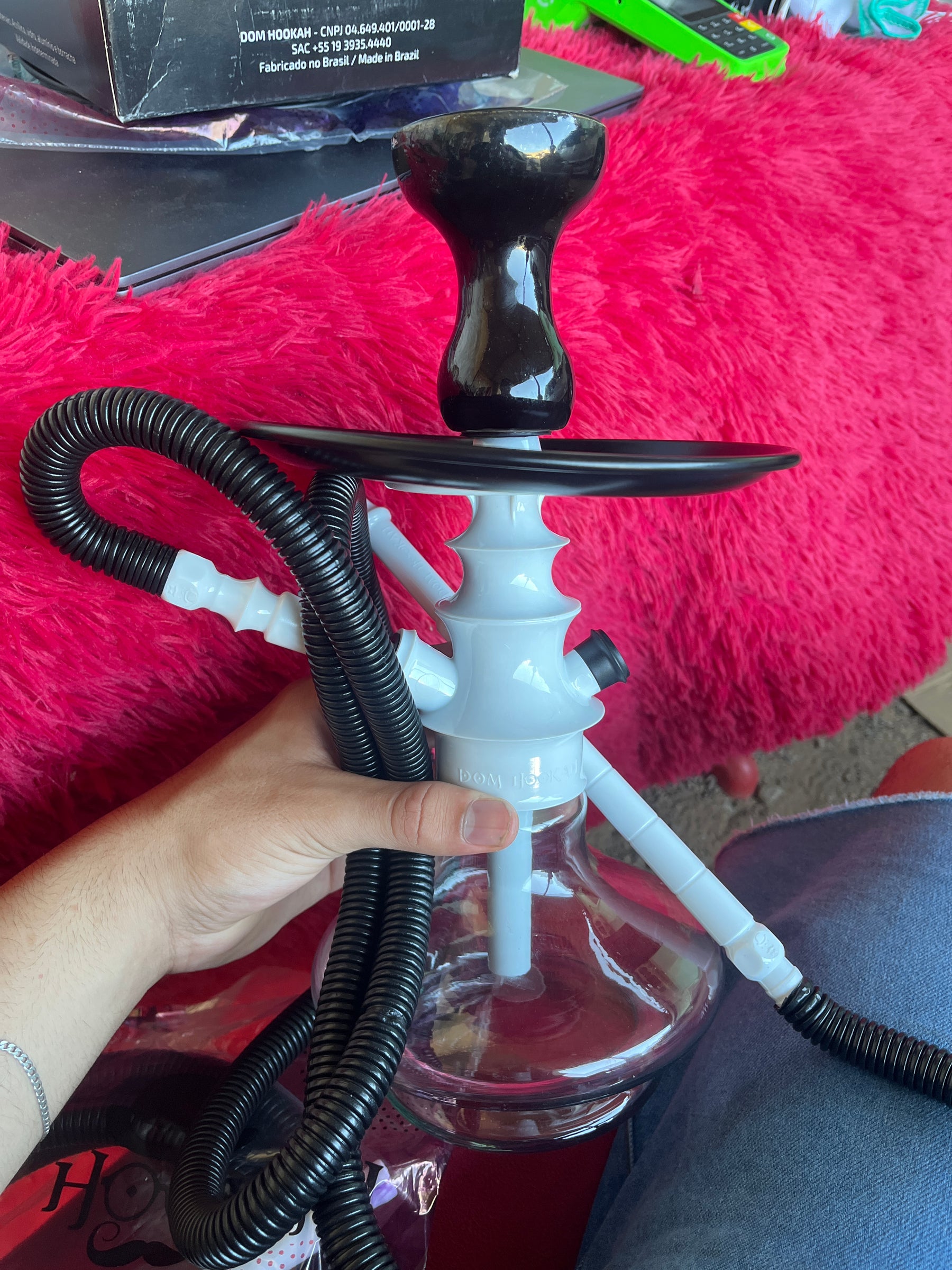 Narguile Dom Hookah Conde Kit Completo - Branco