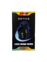 Life pod dispositivo bateria eco 3 preto com display digital e porta usb-c em embalagem elegante preta