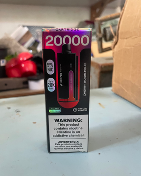 Cartucho de vape preto e vermelho sabor cherry bubblegum para dispositivo ufe pod eco iii no refil life pod eco iii 20000 puffs