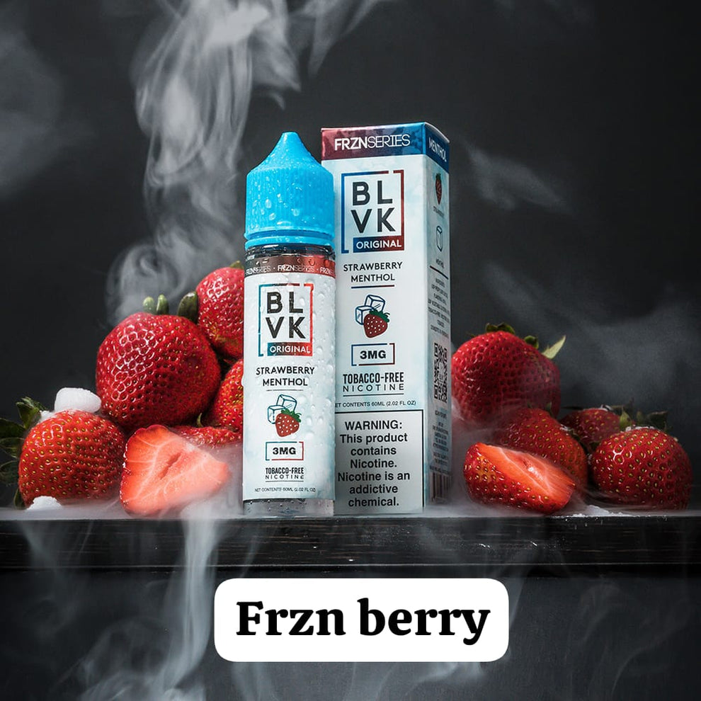 Juice BLVK FREE ORIGINAL STRAMBERRY MENTHOL 3MG 60ML